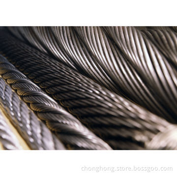 6 x K26WS + IWRC Compacted Strand Wire Rope (Ungalvanized and Galvanized), Higher Tensile Strength